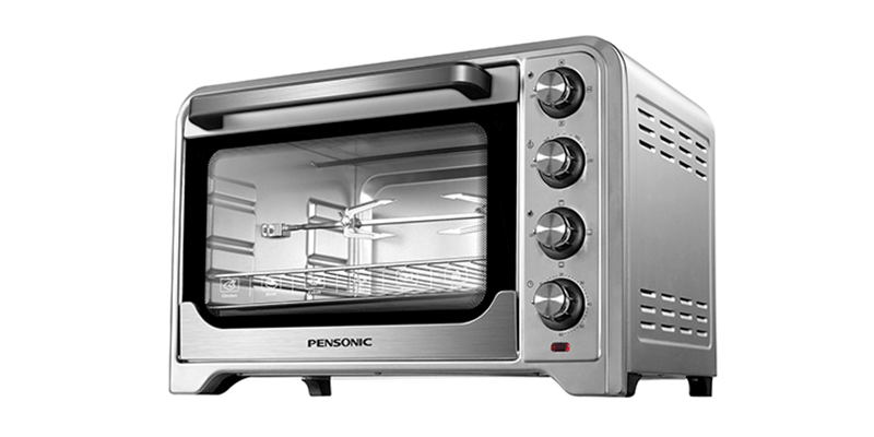 Lò nướng PENSONIC PEO-4803G trang bị nhiều chức năng nướng: trên, dưới hoặc cả 2, nướng xiên, nướng đối lưu cho bạn có nhiều sự lựa chọn phù hợp với các loại thực phẩm khác nhau